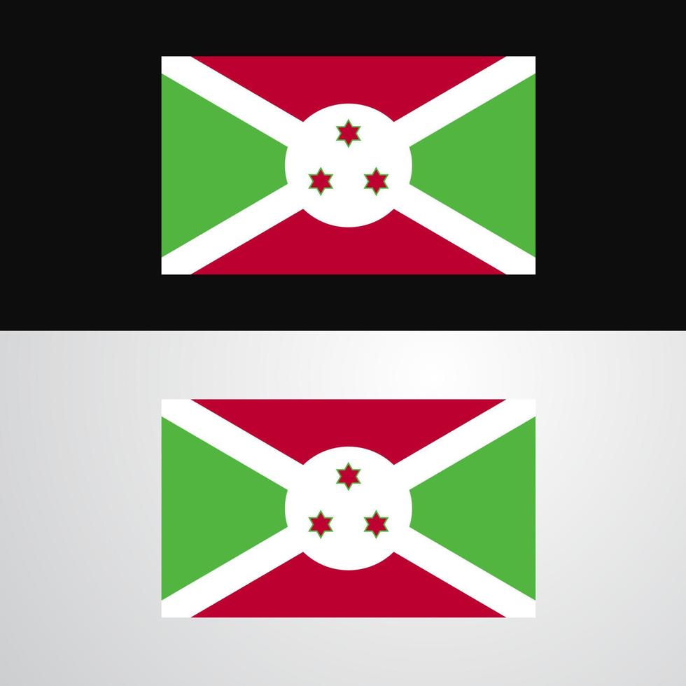 Burundi Flag banner design vector