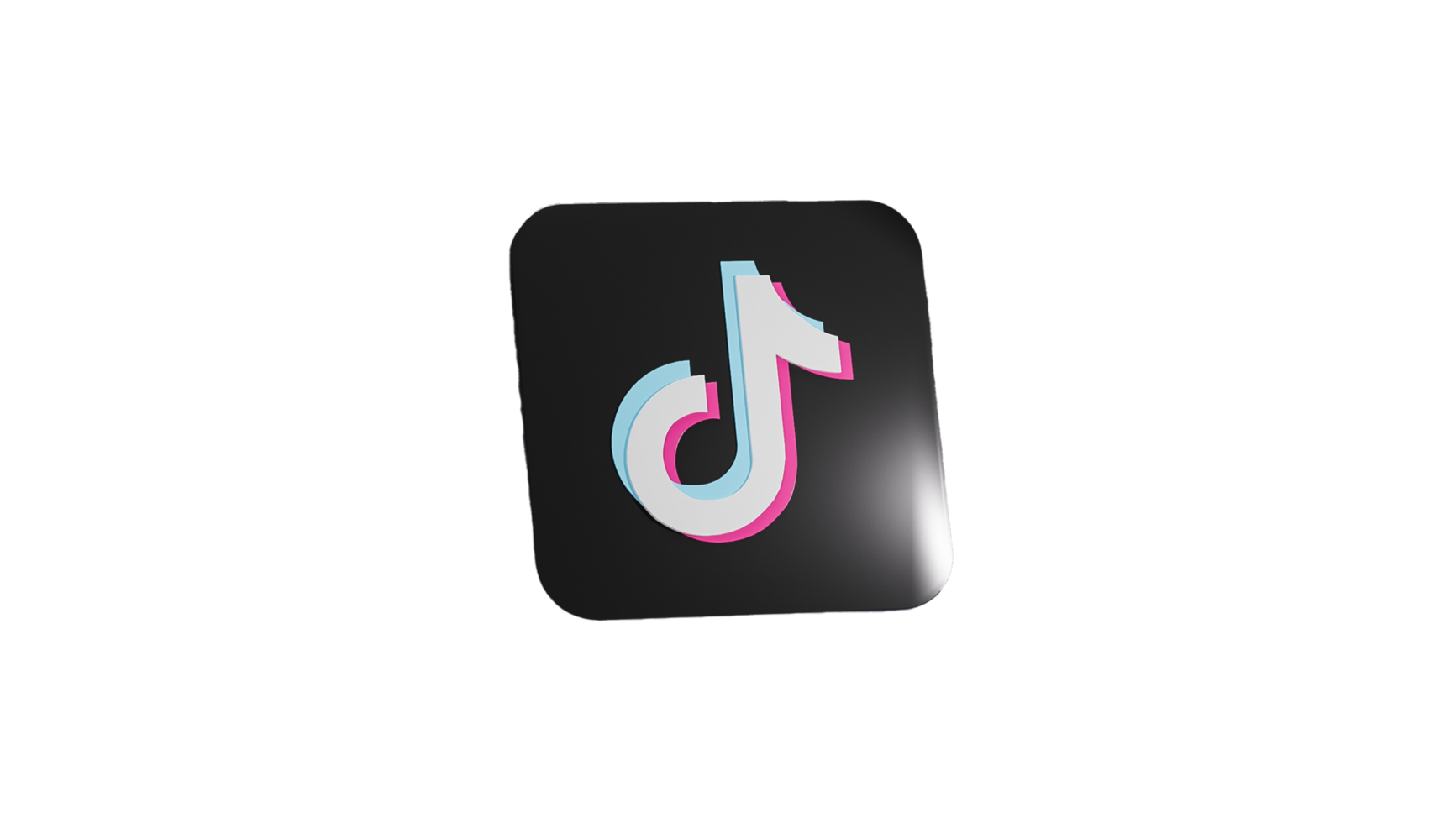 Tiktok Social media 3D icon Free png