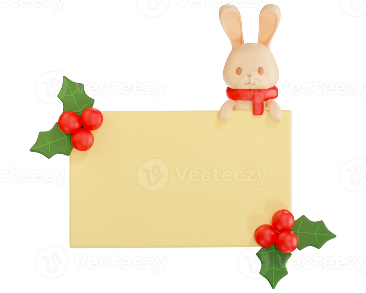 New Year background for congratulations 3D illustration png
