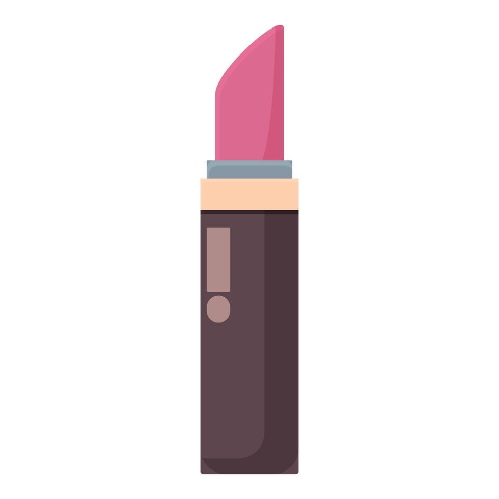 vector de dibujos animados de icono de lápiz labial sexy. accesorio mujer