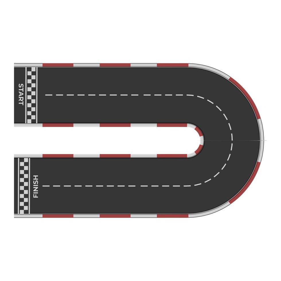 Imola racetrack icon cartoon vector. Car circuit vector