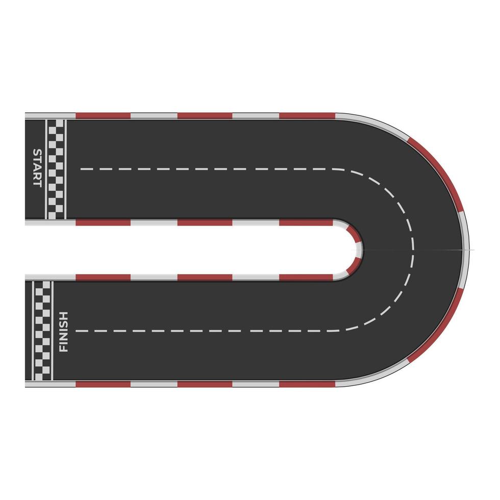 Imola racetrack icon cartoon vector. Car circuit vector