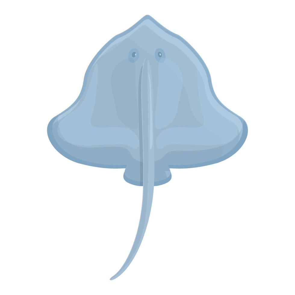 Nature stingray icon, cartoon style vector