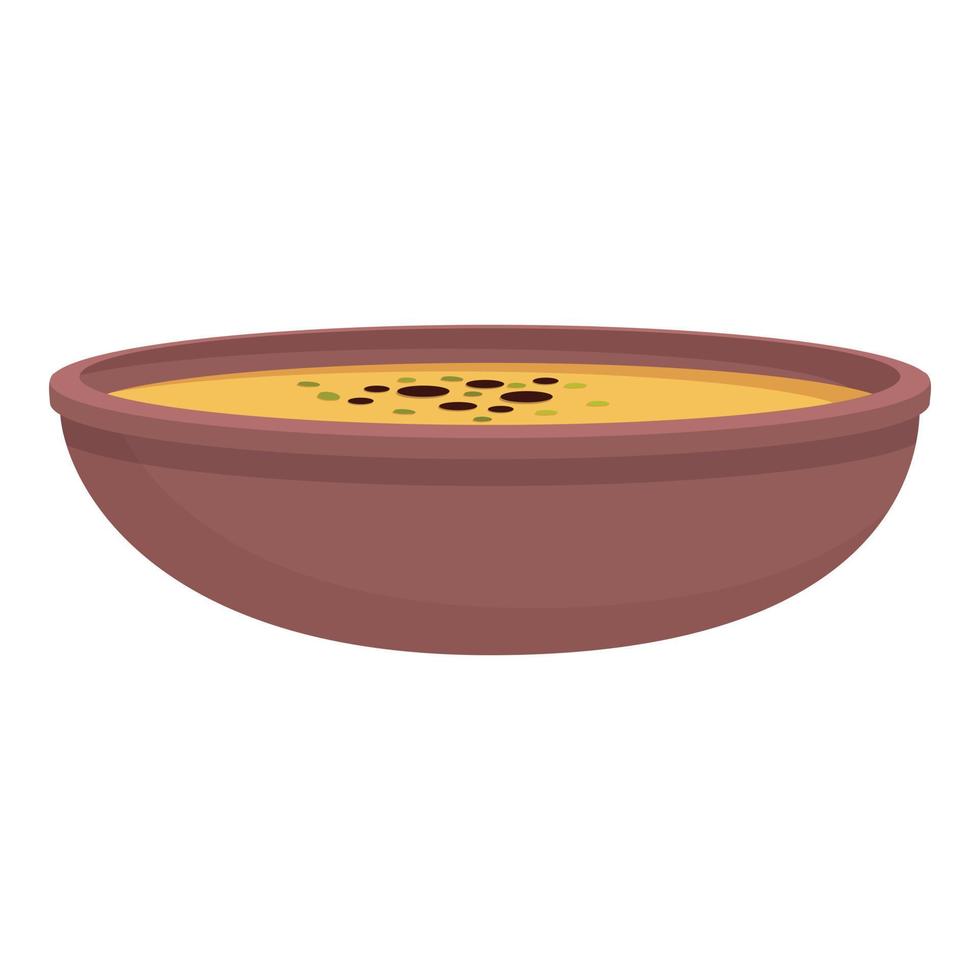 vector de dibujos animados de icono de sopa austriaca. patata de comida