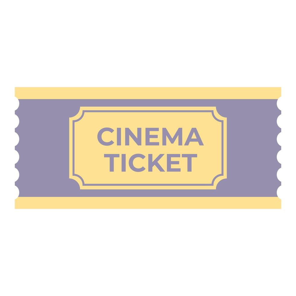 Price cinema ticket icon cartoon vector. Old pass vector