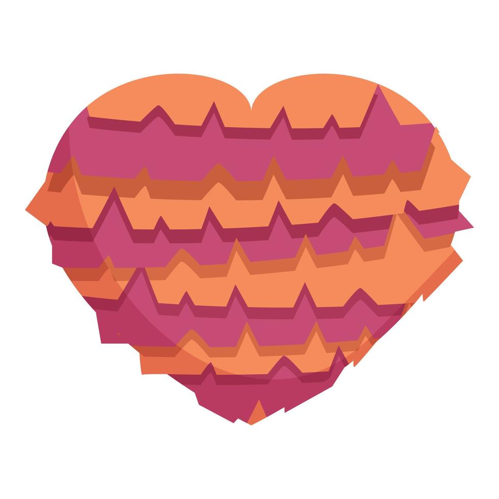 Heart pinata icon cartoon vector. Cute candy vector