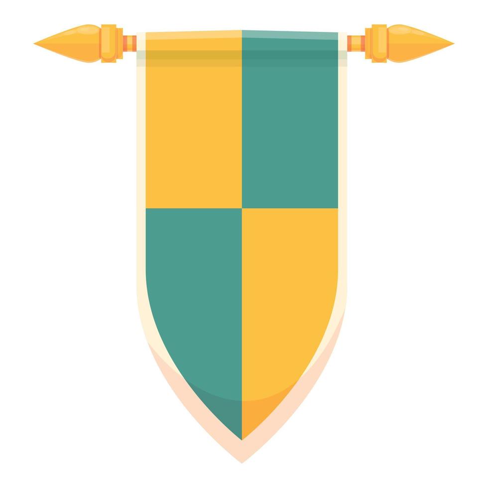 Knight shield icon cartoon vector. Medieval armor vector