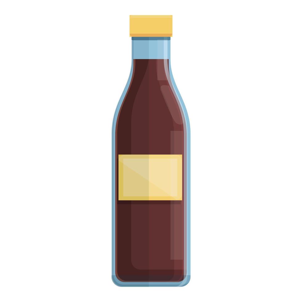 Dish soy sauce icon, cartoon and flat style vector