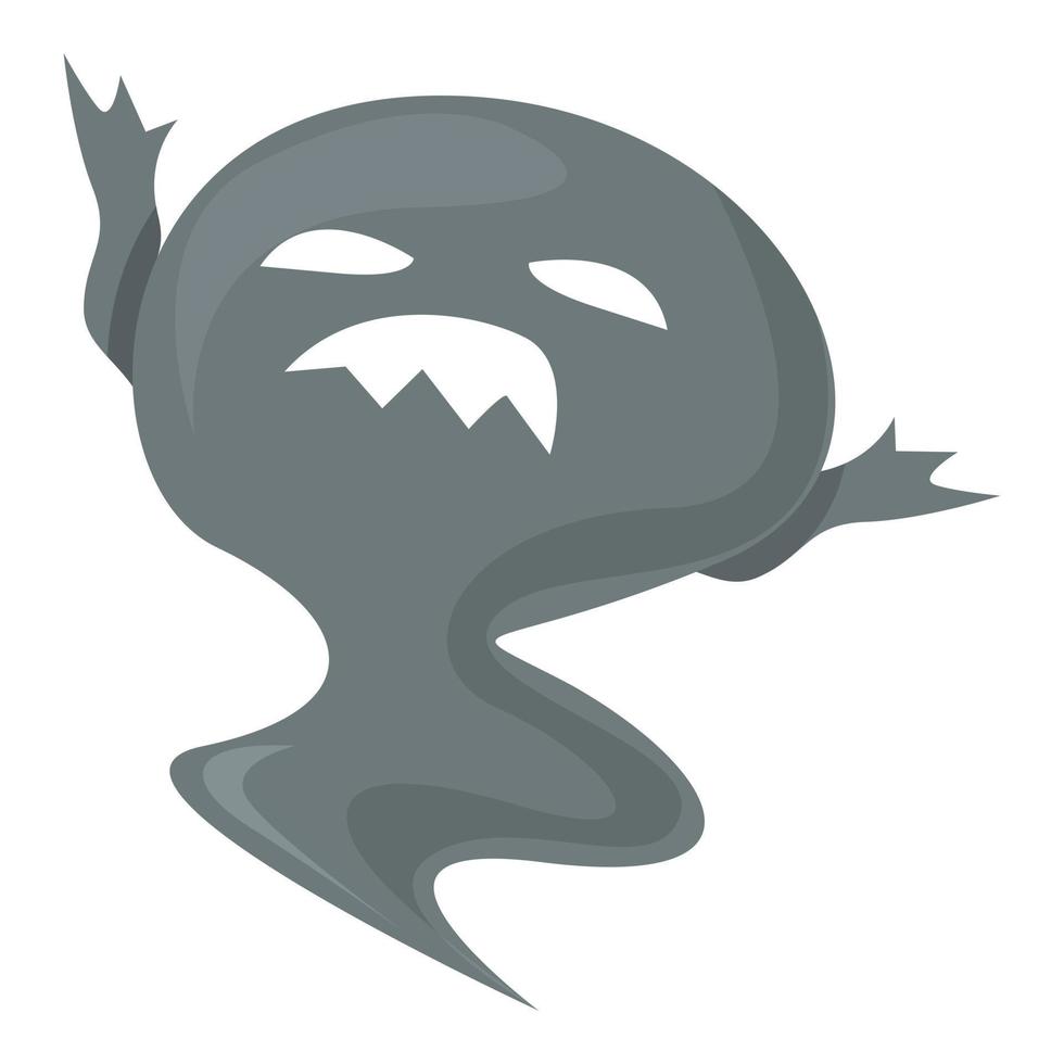Fear ghost icon cartoon vector. Cute halloween vector