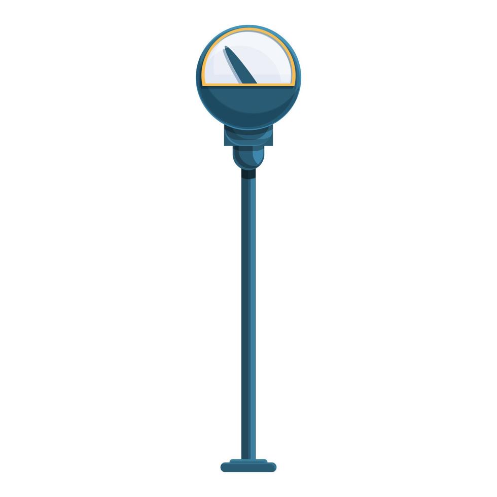 Parking time counter icon, cartoon style vector