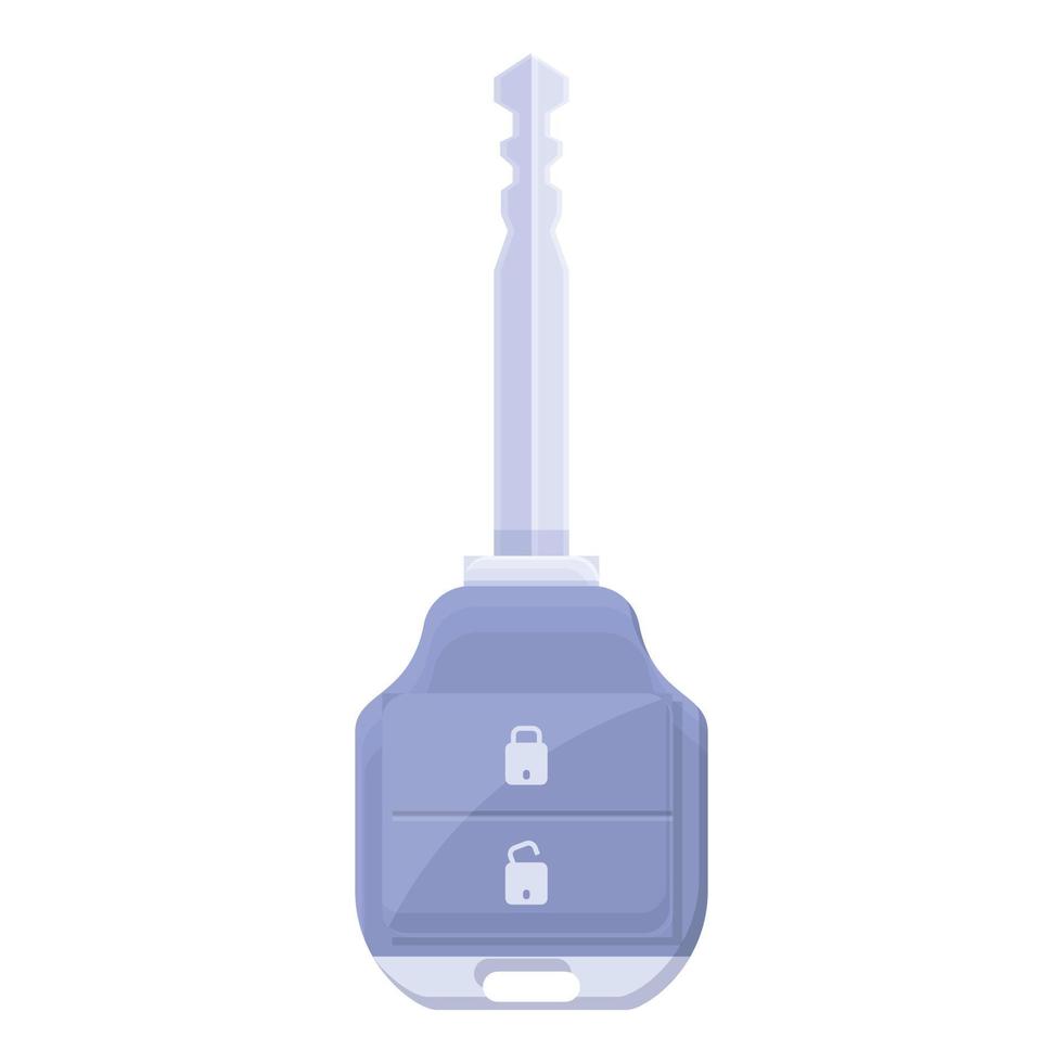 Service smart car key icon, cartoon style vector