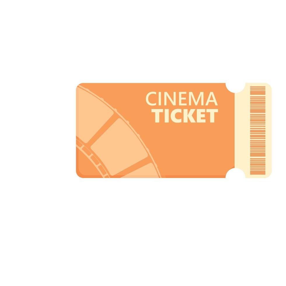 Seat cinema ticket icon cartoon vector. Place pass vector