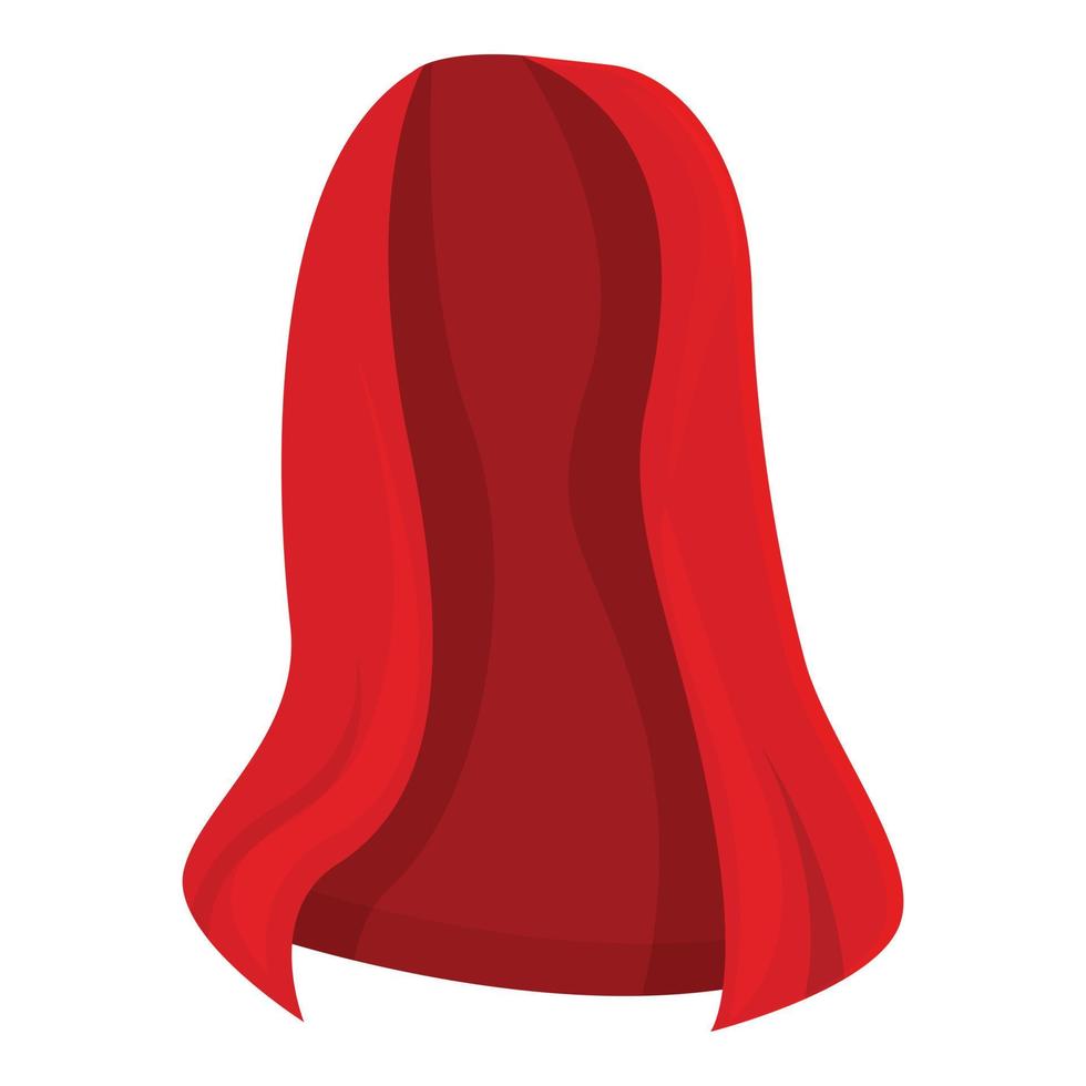 vector de dibujos animados de icono de capa roja amable. capa de vampiro