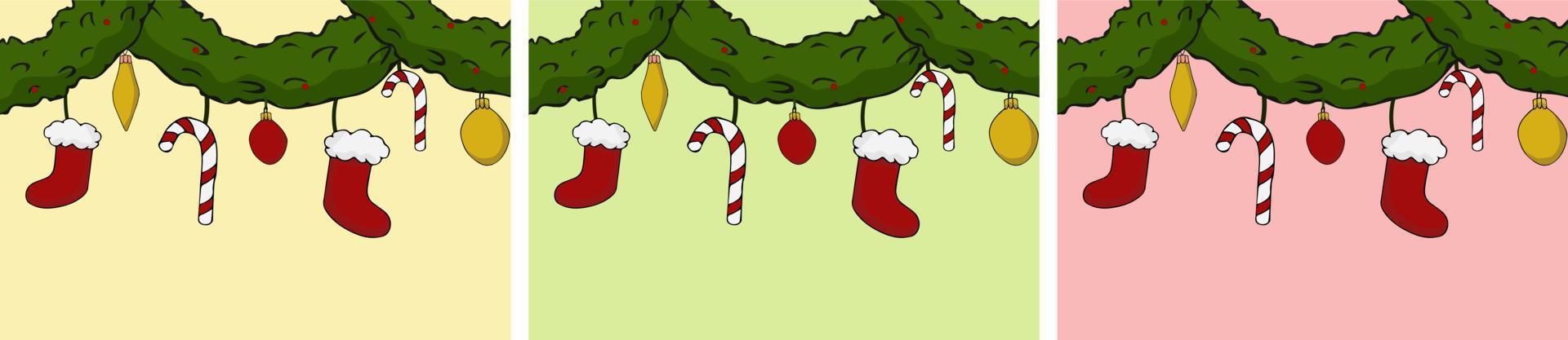 Merry christmas. cute flat hand drawn illustrations. vector illustration in cartoon style