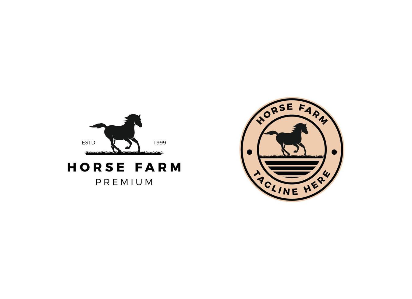 Horse Racing Logo Great for any related Company theme. vector