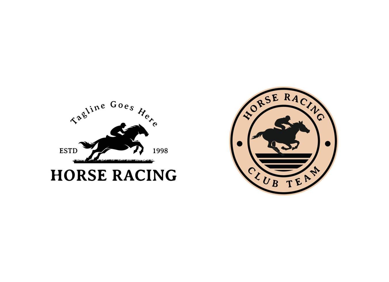 Horse Racing Logo Great for any related Company theme. vector