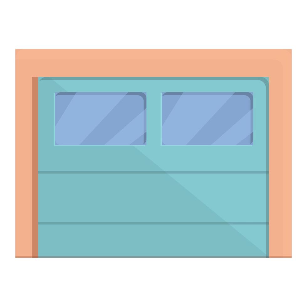 icono de puerta de sensor, dibujos animados y estilo plano vector