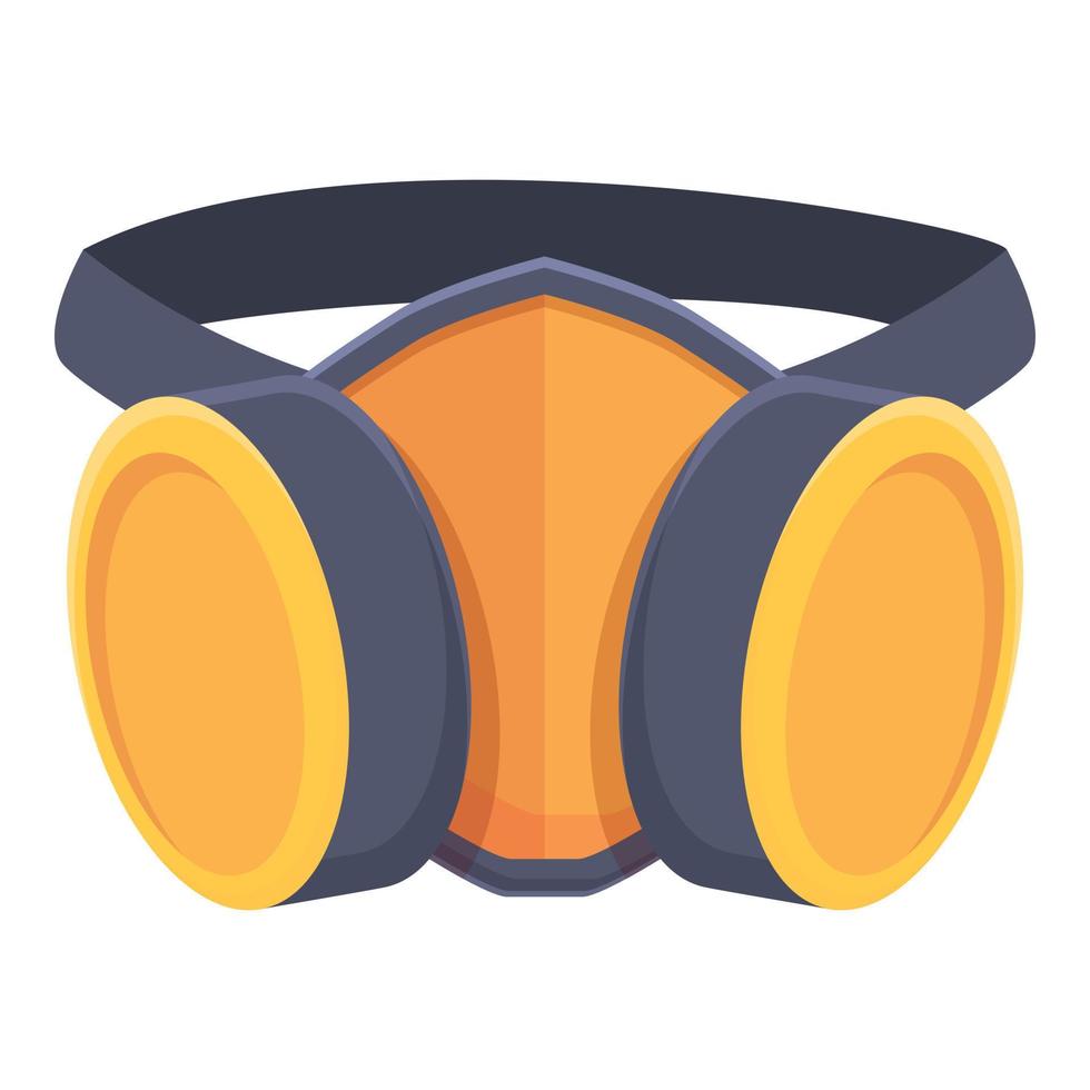 Gas mask icon cartoon vector. Mine industry vector