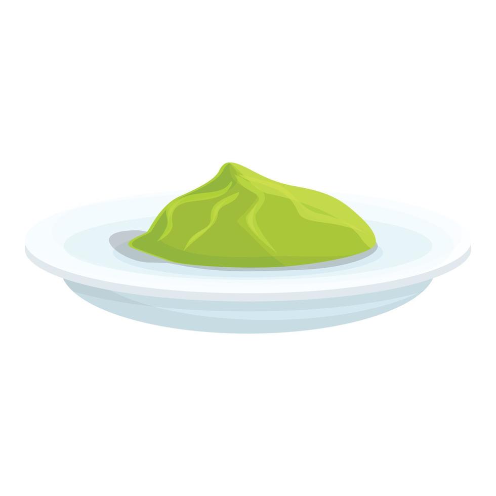 icono de wasabi asiático, dibujos animados y estilo plano vector