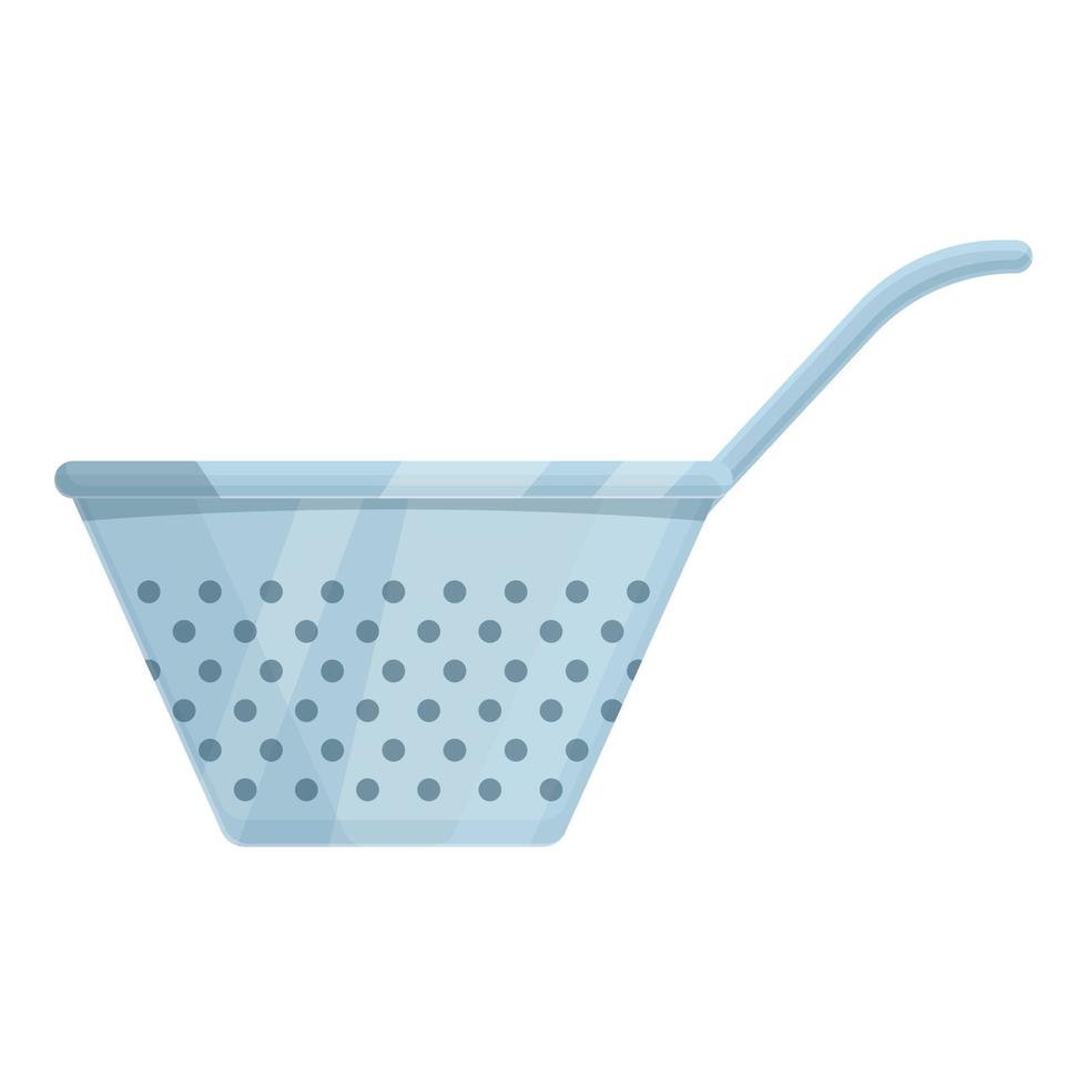 Household colander icon cartoon vector. Sieve pot vector