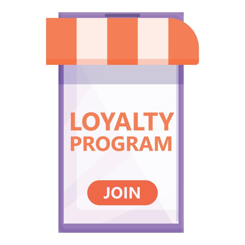 Join loyalty program icon cartoon vector. Customer card vector