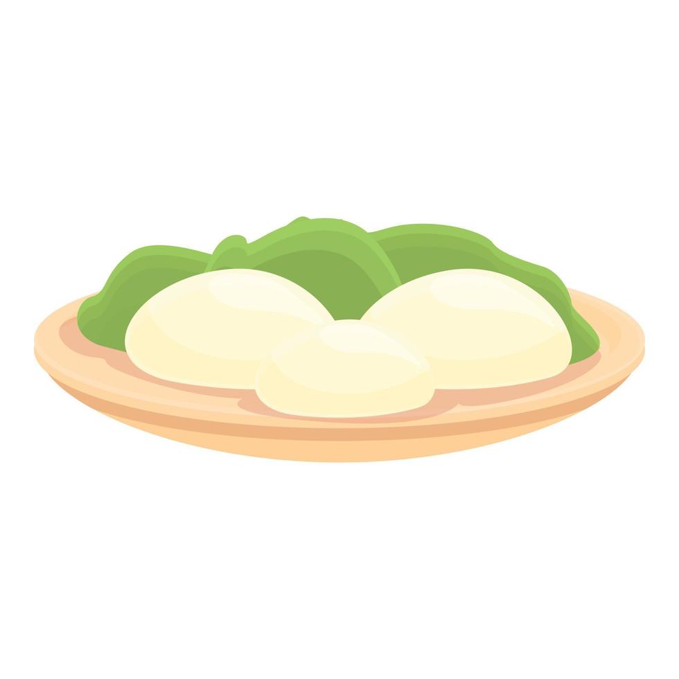 vector de dibujos animados de icono de comida de huevo cocido. cena cocina