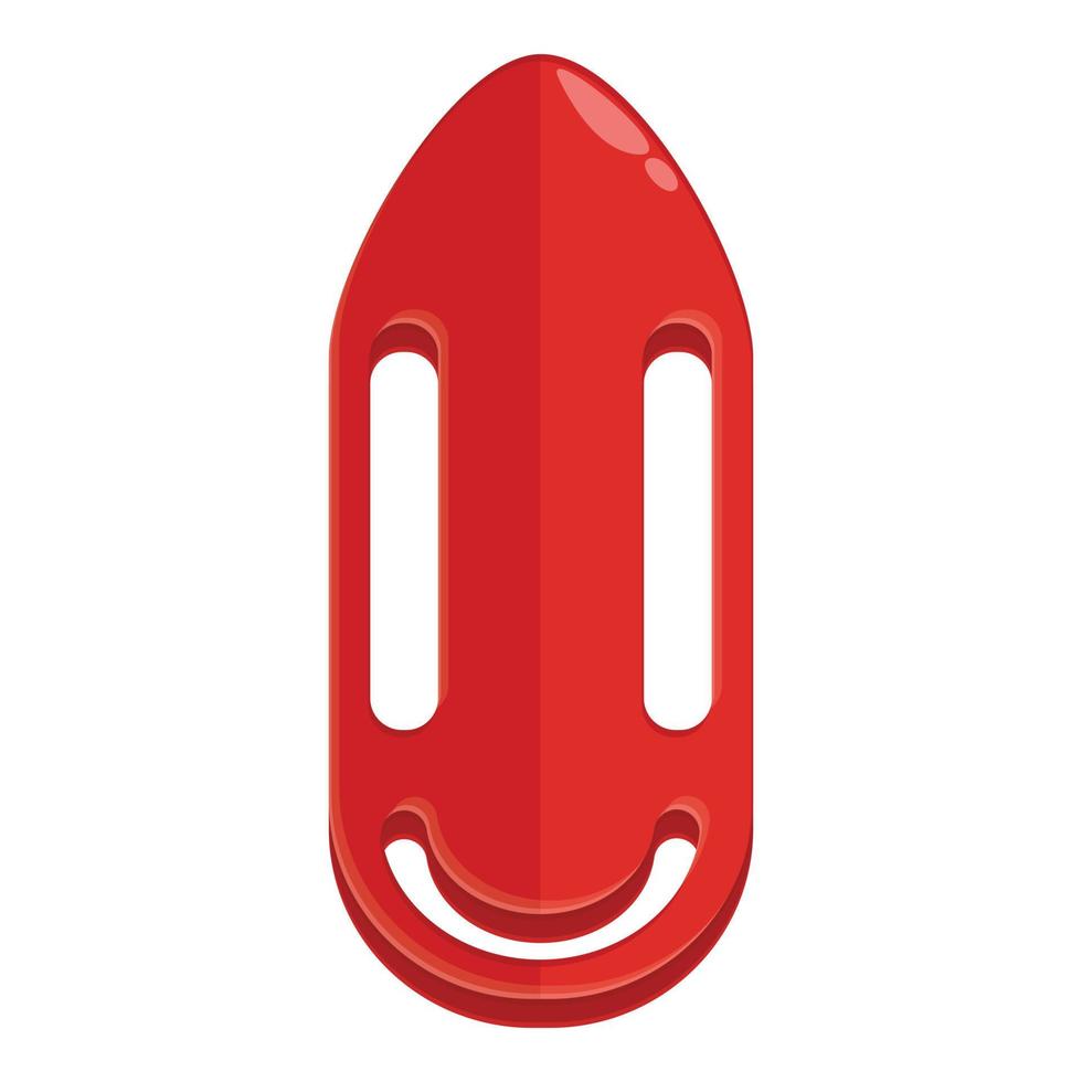 vector de dibujos animados de icono de flotador rojo salvavidas. nado de seguridad