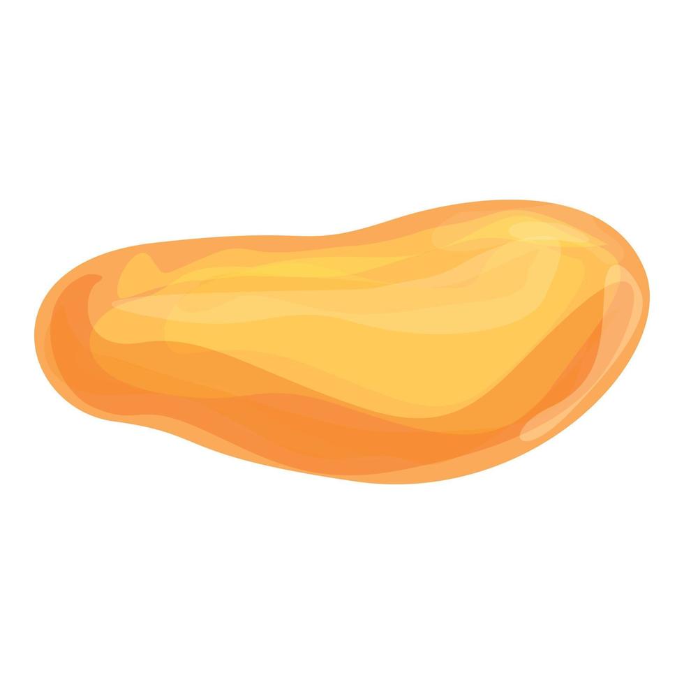 Gold dry food icon cartoon vector. Fruit date vector