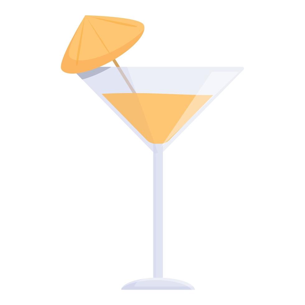 Summer cocktail icon cartoon vector. Party drink vector