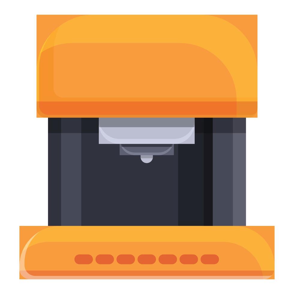 Auto coffee machine icon, cartoon style vector