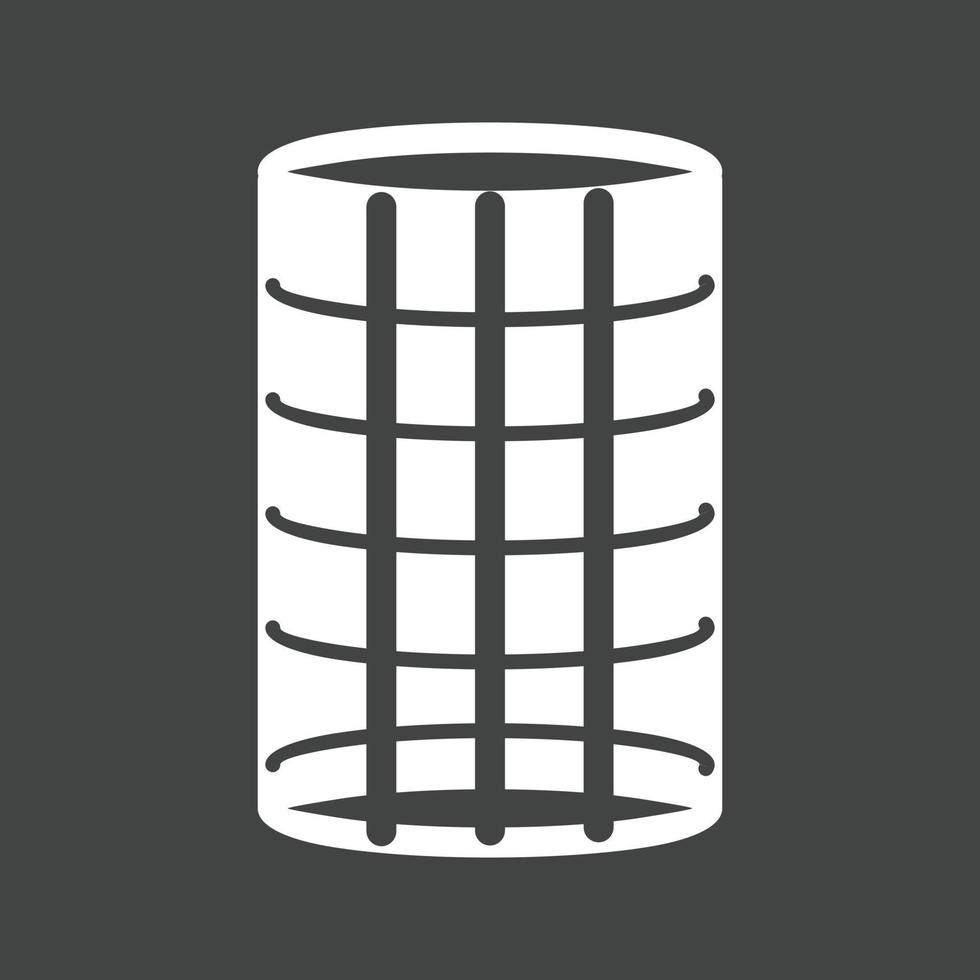 Rollers Glyph Inverted Icon vector