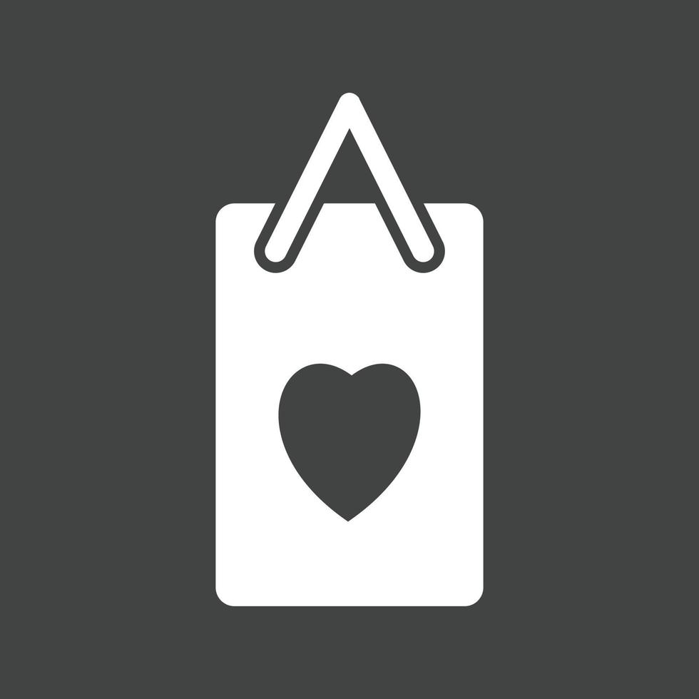 Loyalty Glyph Inverted Icon vector