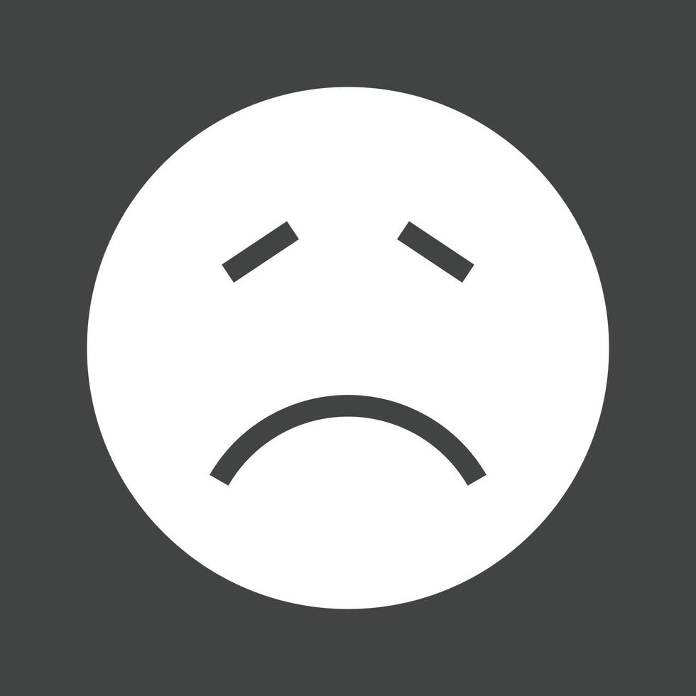 Sick Glyph Inverted Icon vector