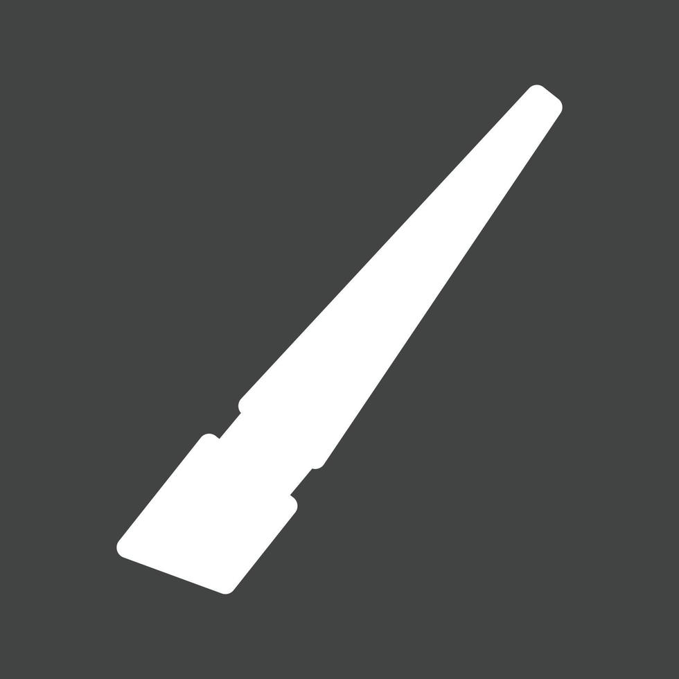 Paintbrush I Glyph Inverted Icon vector