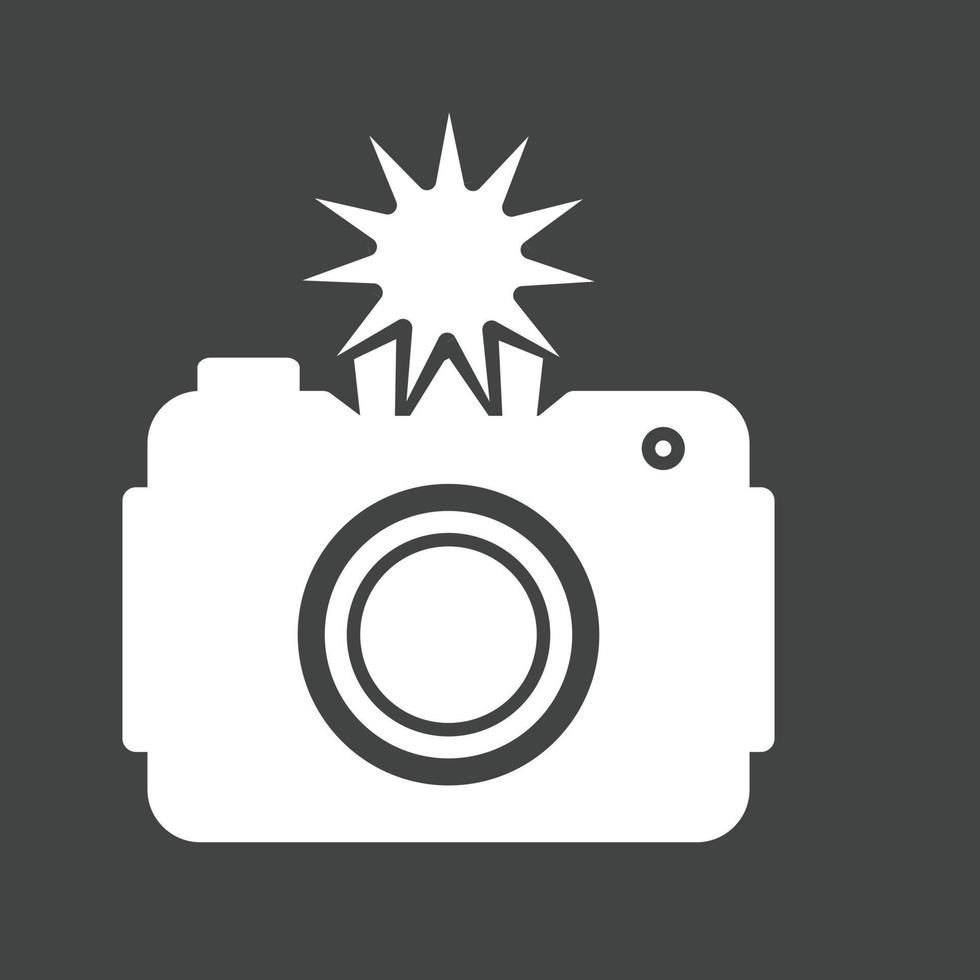 Camera Click Glyph Inverted Icon 14298086 Vector Art at Vecteezy
