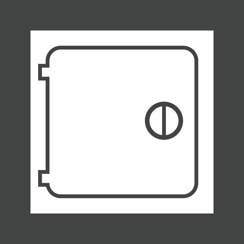 Medicine Cabinet Glyph Inverted Icon vector