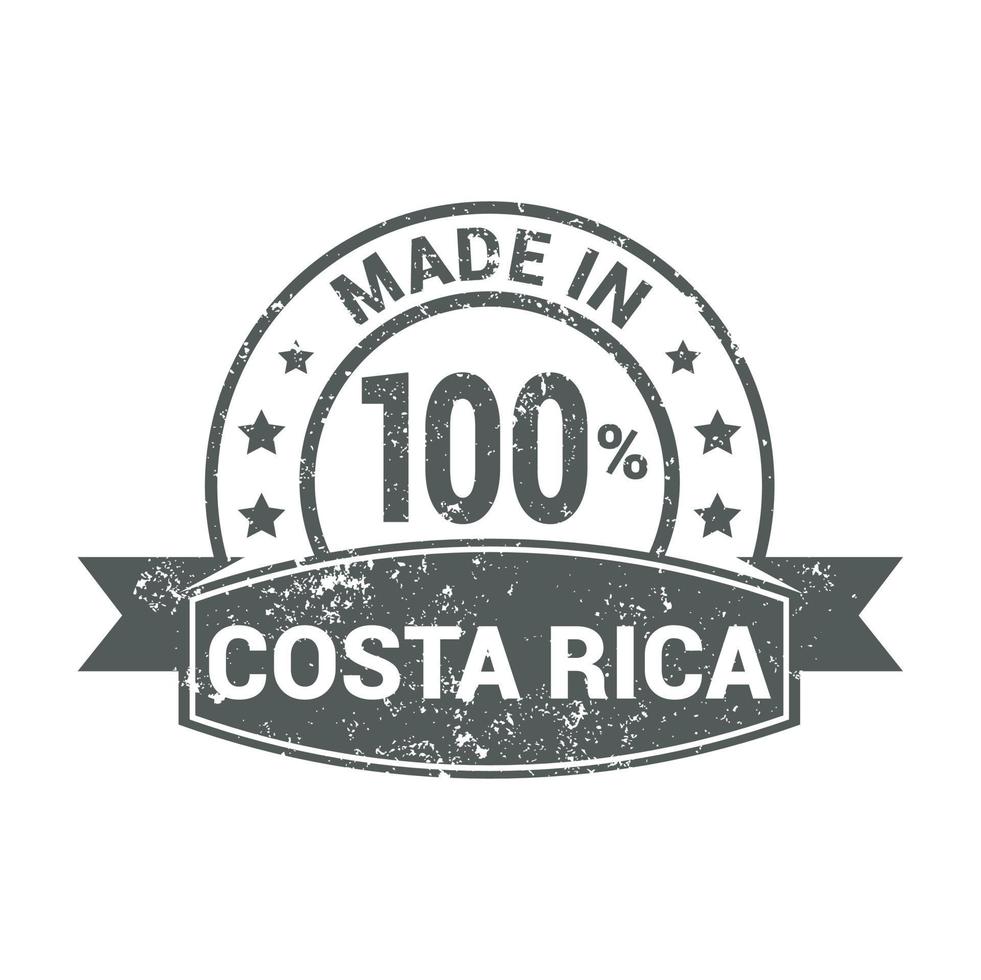 Costa Rica stamp design vector