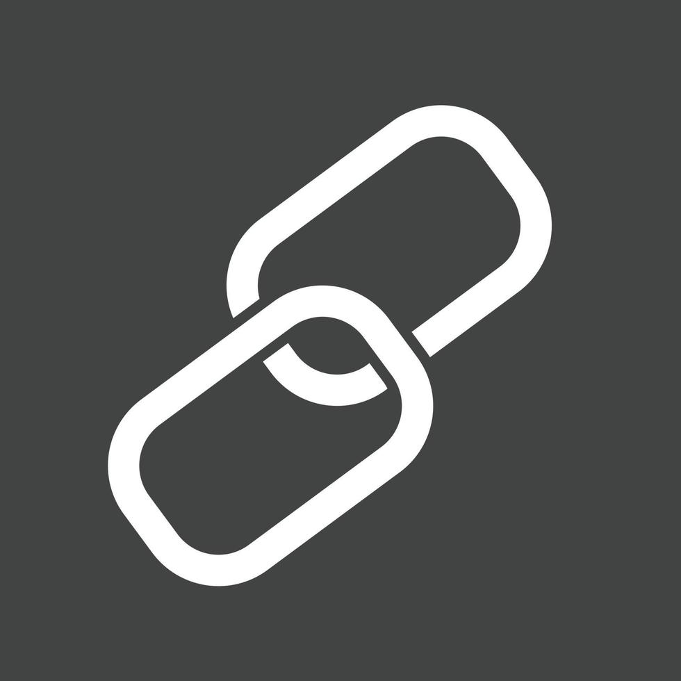 Link Building Glyph Inverted Icon vector