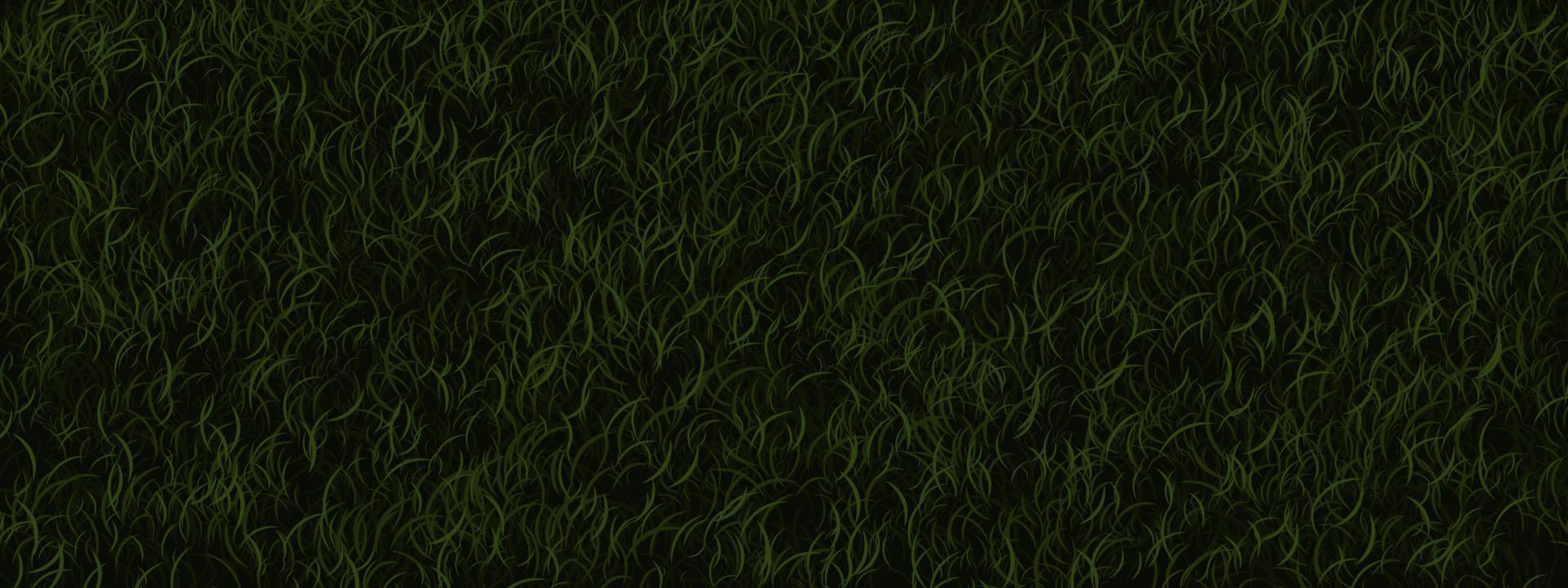 Realistic green grass field seamless background vector