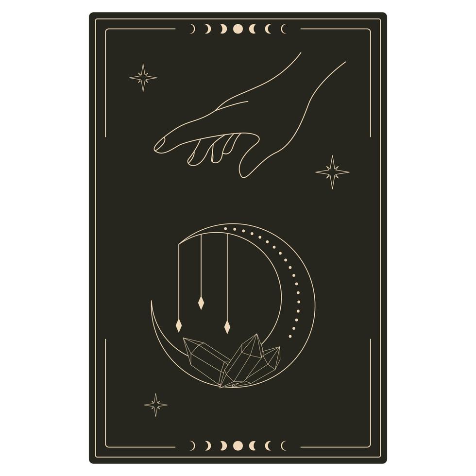 tarot card design vector