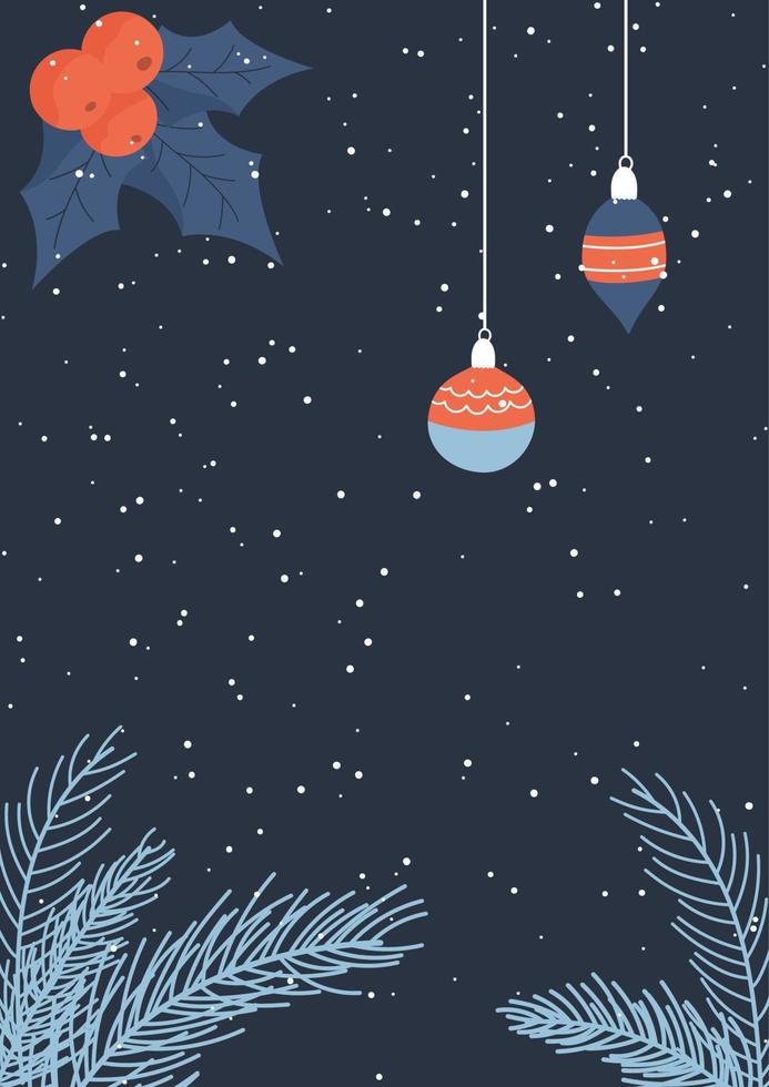 Christmas card design vector