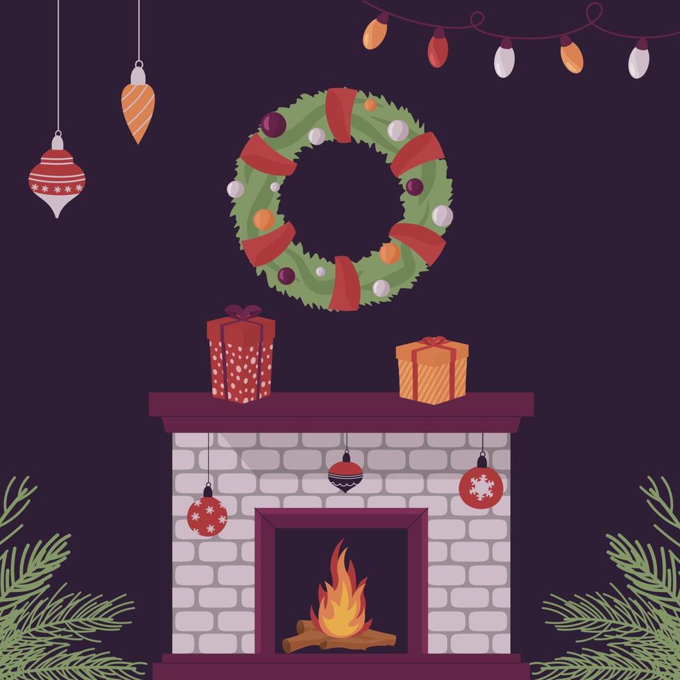 merry christmas card vector