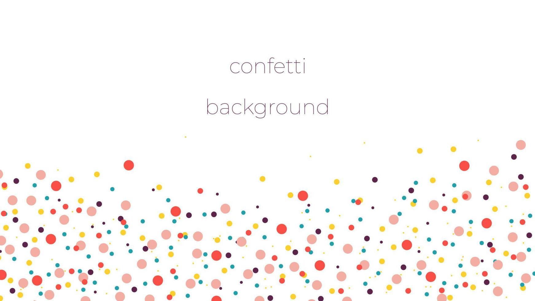 colorful confetti background vector
