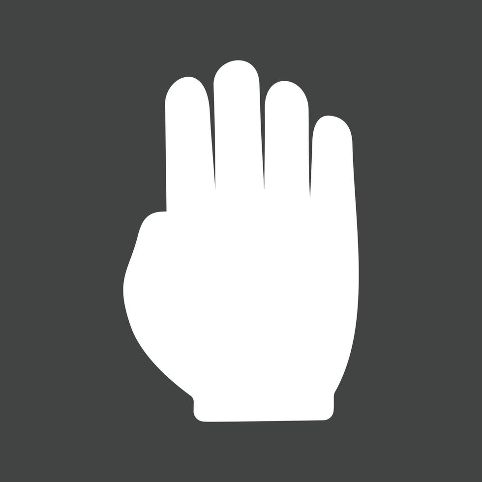 Drag Window Glyph Inverted Icon vector