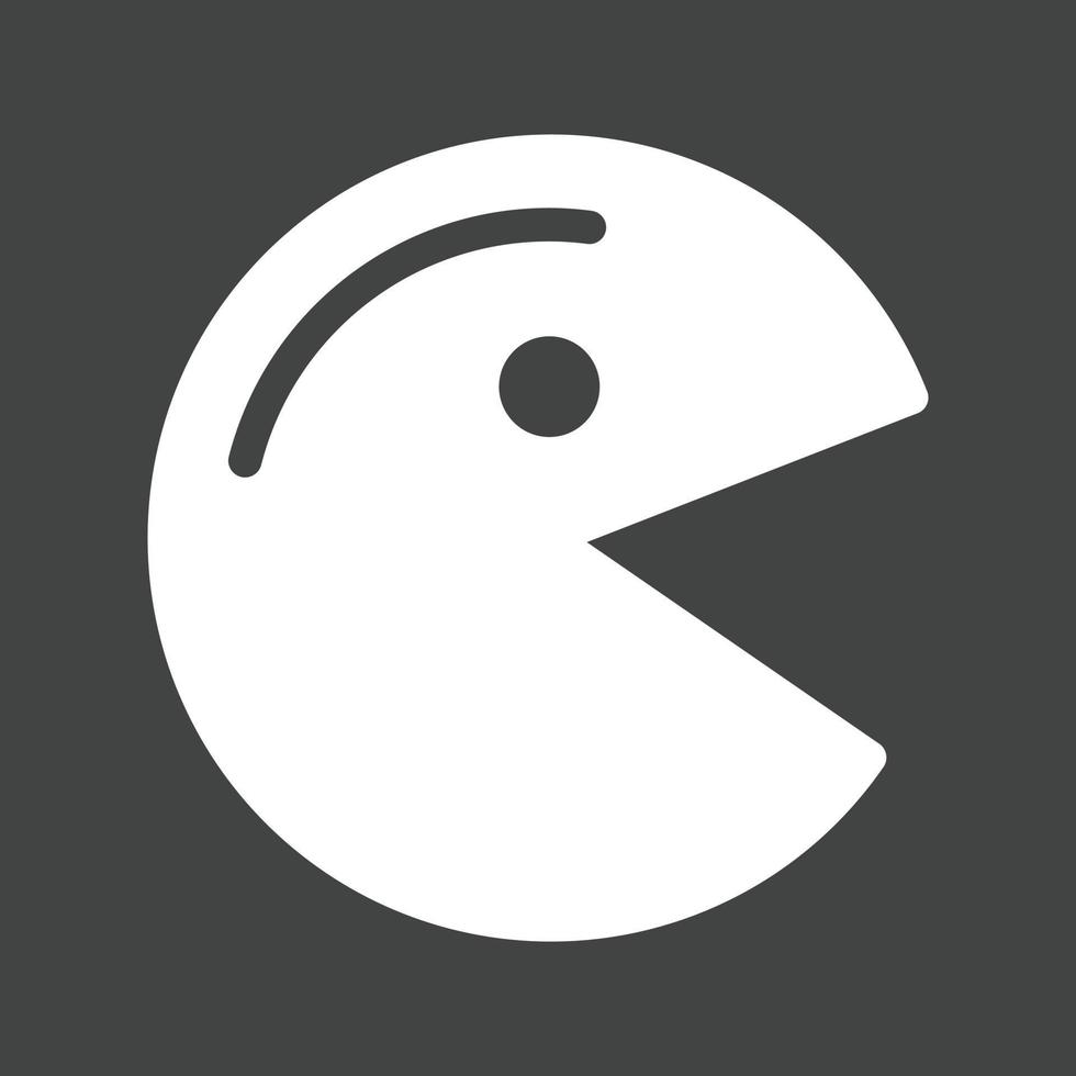 Game Character I Glyph Inverted Icon vector