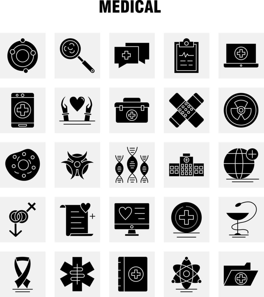 Medical Solid Glyph Icons Set For Infographics Mobile UXUI Kit And Print Design Include Lungs Medical Body Part Science Medicine Health Medical Collection Modern Infographic Logo and Picto vector