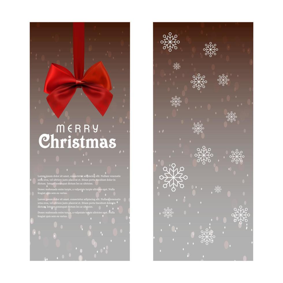 Merry Christmas cards with creative design vector