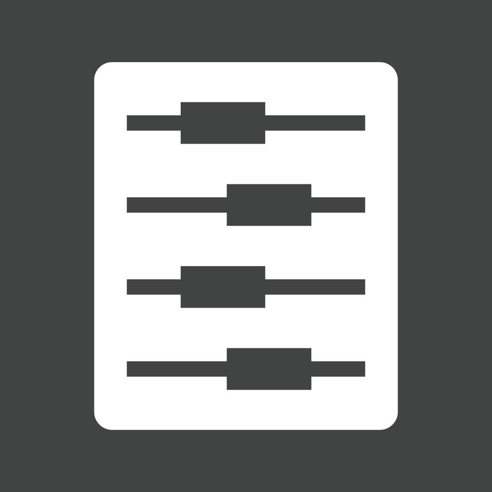 Track Changes Glyph Inverted Icon vector