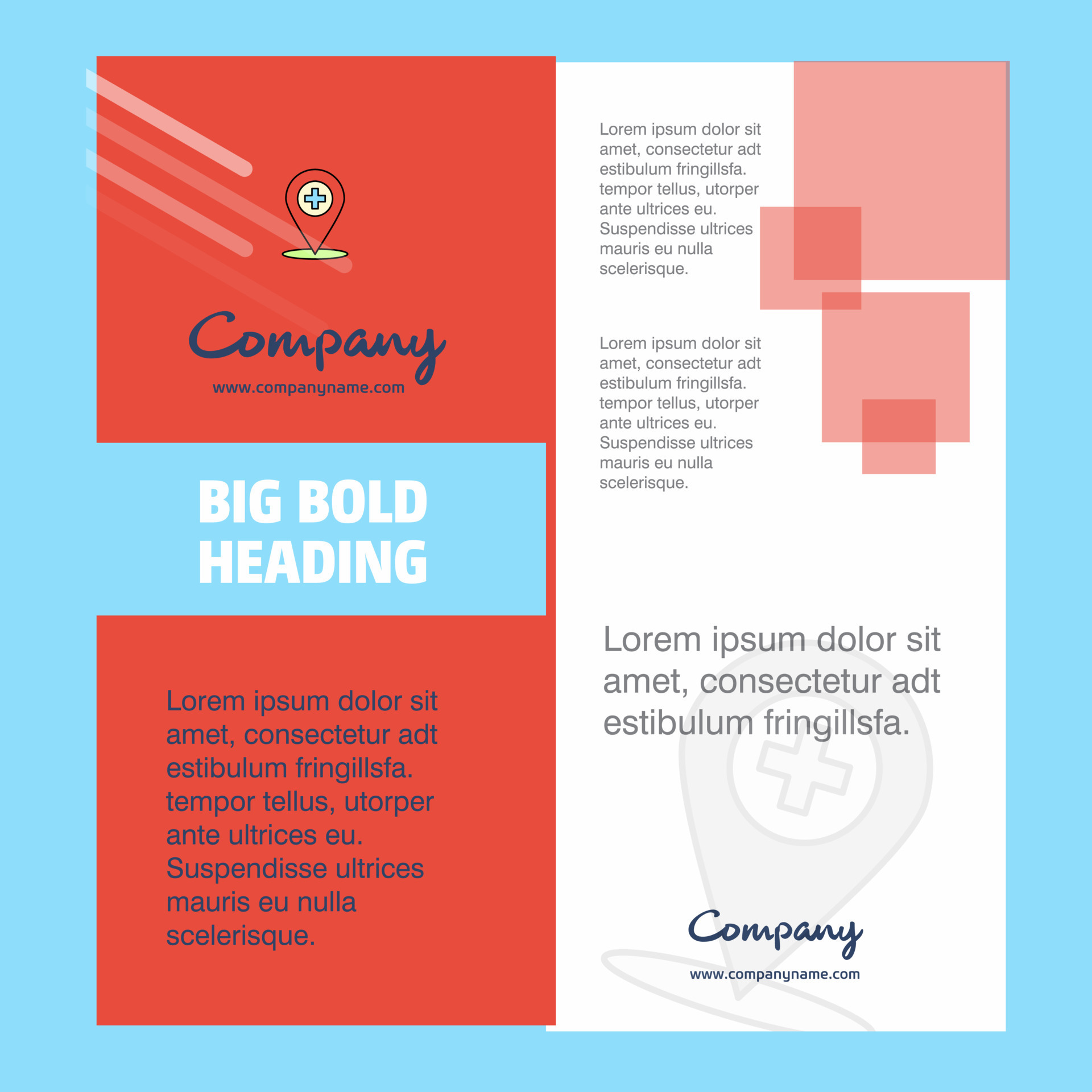 Hospital Location Company Brochure Title Page Design Company Profile hospital-location-company-brochure-title-page-design-company-profile