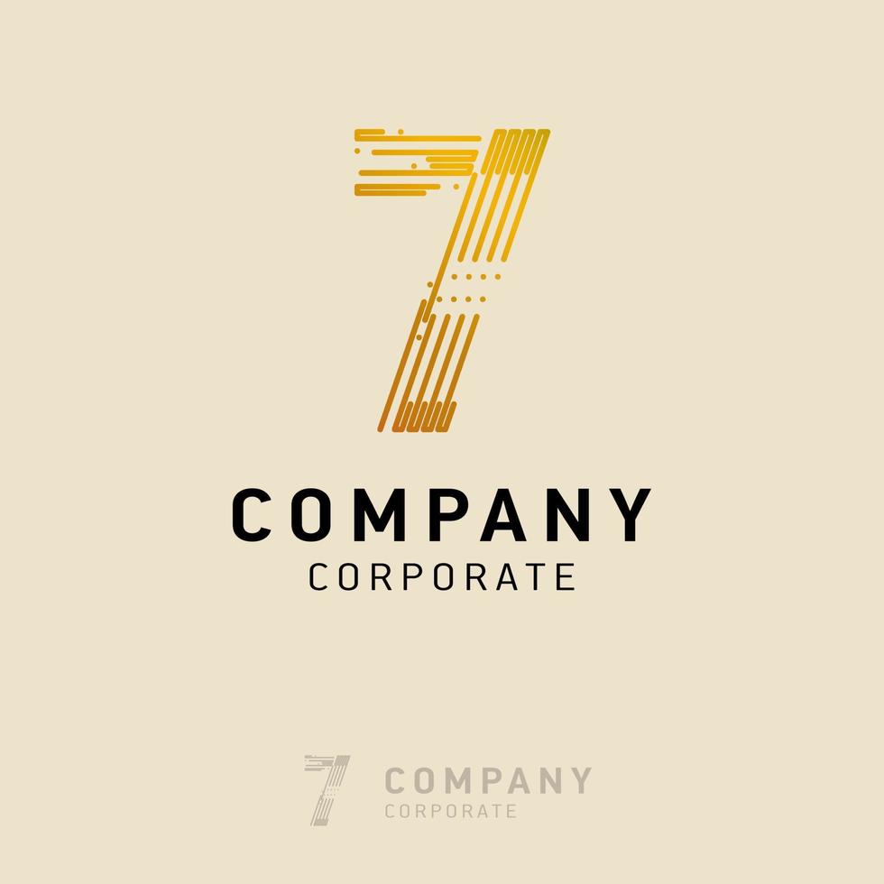 7 company logo design vector